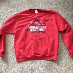 Champion Ohio State Buckeyes NCAA Championship Football Sweatshirt Red XL